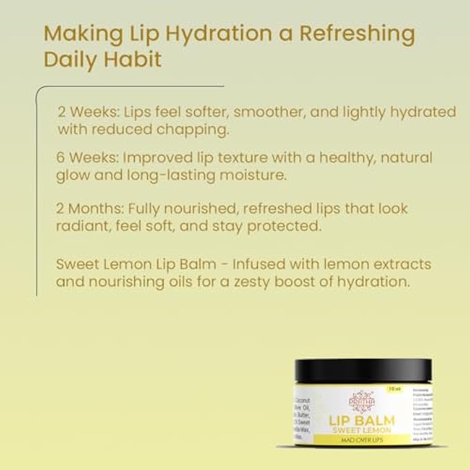 PRATHA LIP BALM SWEET LEMON LIP CARE | NATURAL LIP BUTTER - Image 4